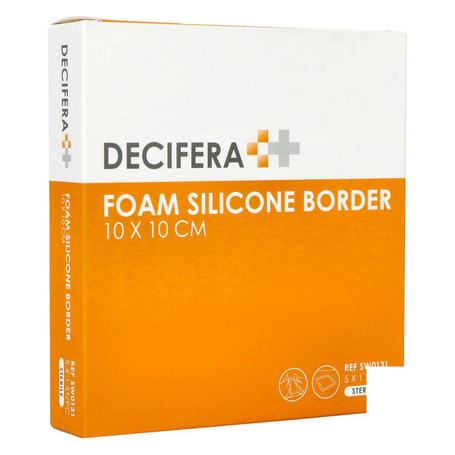 Decifera foam silicone border 10x10cm 5st