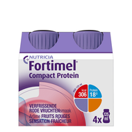 Fortimel Compact Protein Rode Vruchten 125 ml 4st