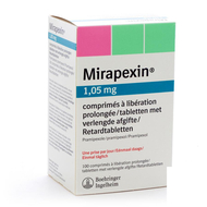 Mirapexin pr 1,05mg comp verlengde afgifte 100