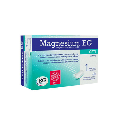 EG Magnesium opti 225mg tabletten 60st