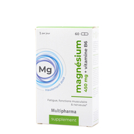 Multipharma magnesium 450mg + vit b6 6mg caps 60