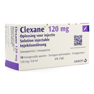 Clexane ser inj 10 x120 mg/0,8ml