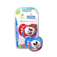 Dodie Sucette Anatomique Mickey +18 mois 2pc