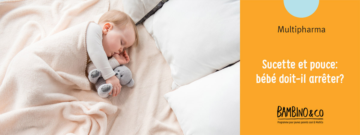Sucette et pouce: bébé doit-il arrêter?