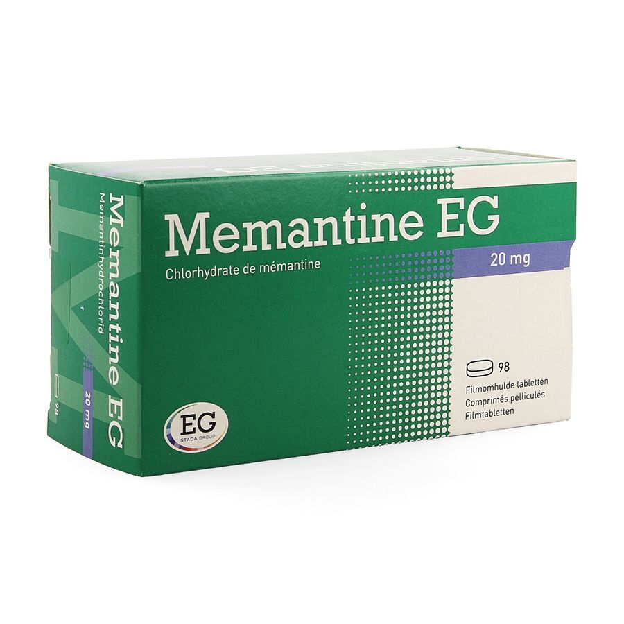 Achetez Memantine 20 mg eg comp pell 98 x 20mg en ligne Multipharma.be