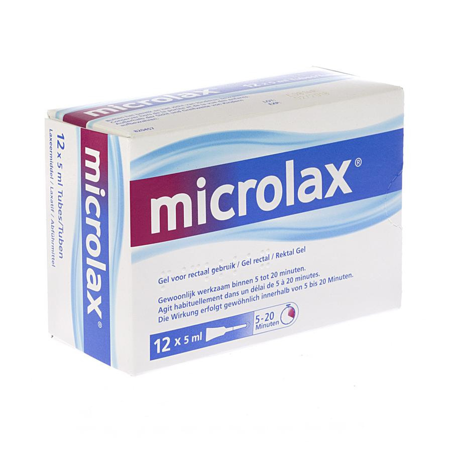 Achetez Microlax 12 X 5ml En Ligne Multipharma Be