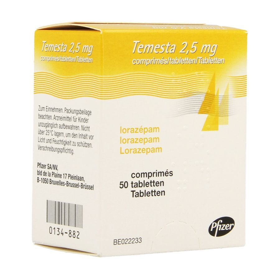 Temesta comp 50 x 2,5mg kopen? | Multipharma.be
