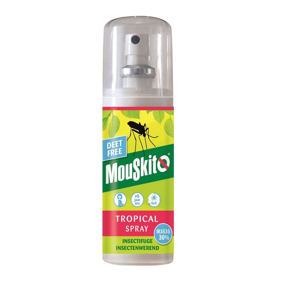 Achetez Mouskito Tropical Deet Free Spray insectifuge 100ml en ligne ? Multipharma.be