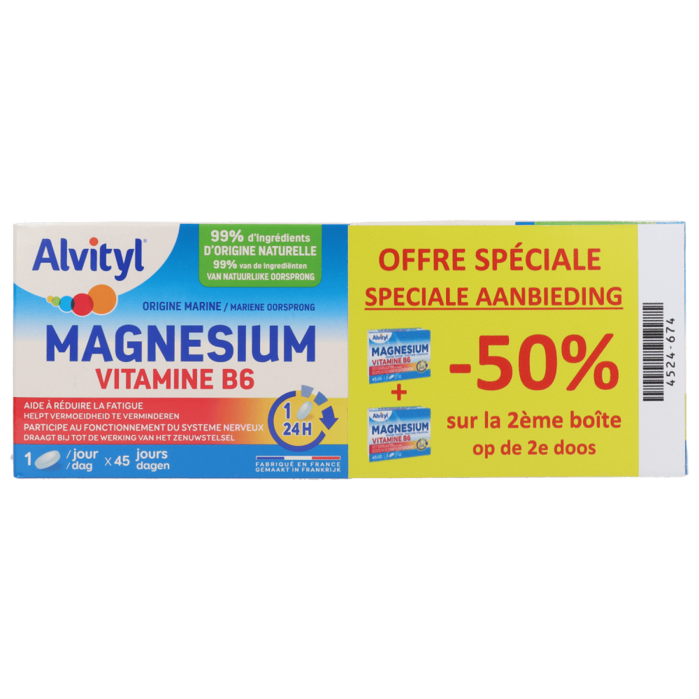 Achetez Alvityl Magnesium Promopack 2x45 comprimés en ligne ...