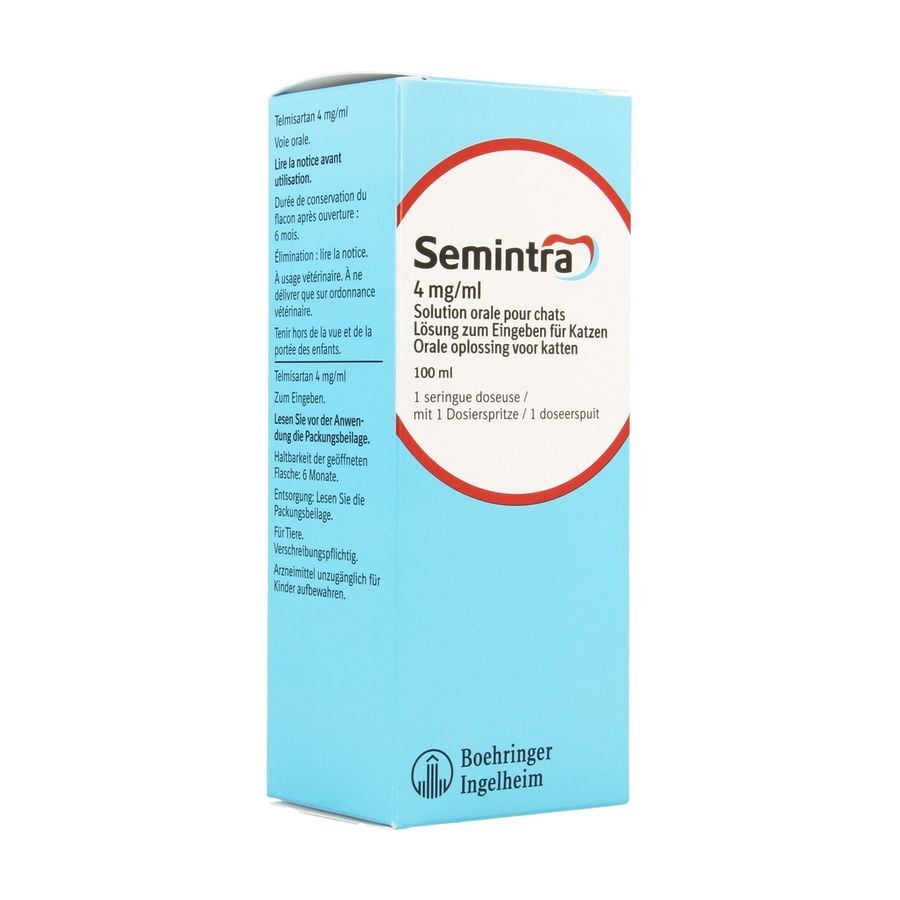 Achetez Semintra 4mg/ml sol orale chat 100ml en ligne ? Multipharma.be