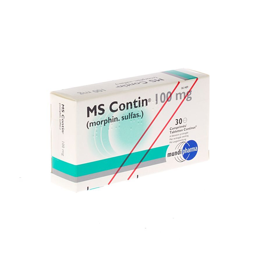 Achetez Ms contin comp 30x100mg en ligne ? | Multipharma.be