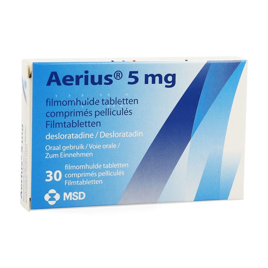 Achetez Aerius comp 30 x 5mg en ligne ? | Multipharma.be
