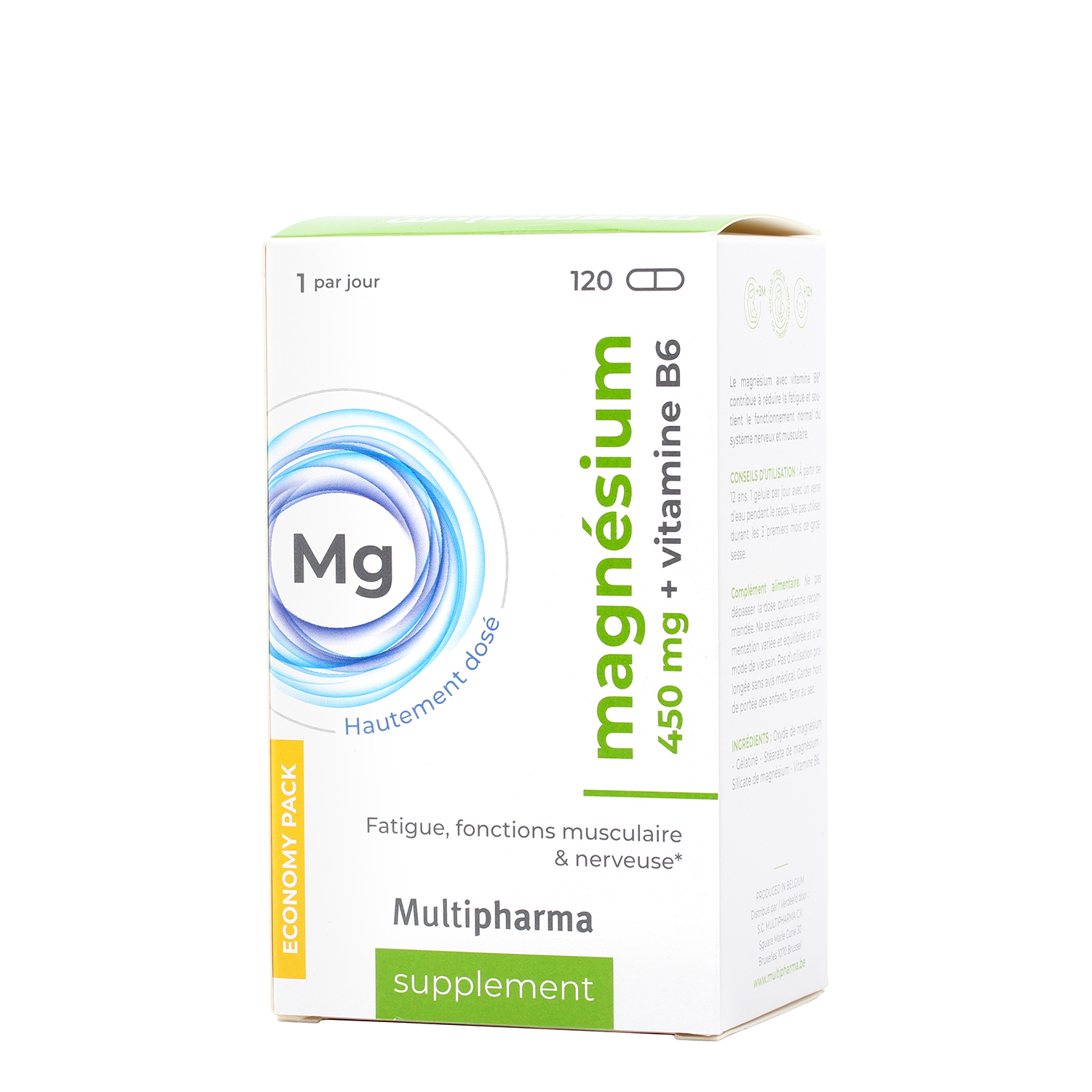Multipharma Magnesium 450mg + vitamine B6 capsules 120st kopen ...