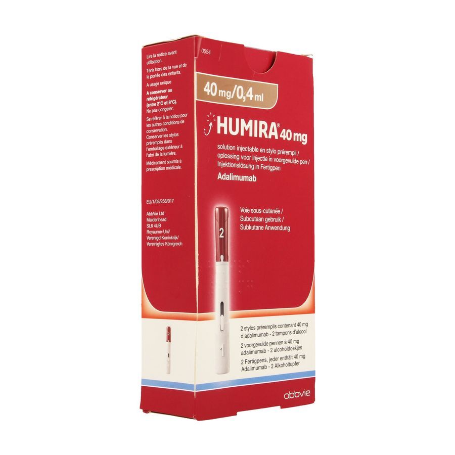 Humira 40mg/0,4ml opl inj voorgevulde pen 2 kopen? | Multipharma.be