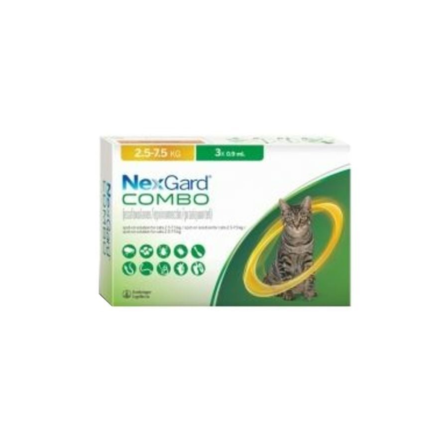 Achetez Nexgard combo spoton chat 2,57,5kg sol 3x0,9ml en ligne ? Multipharma.be