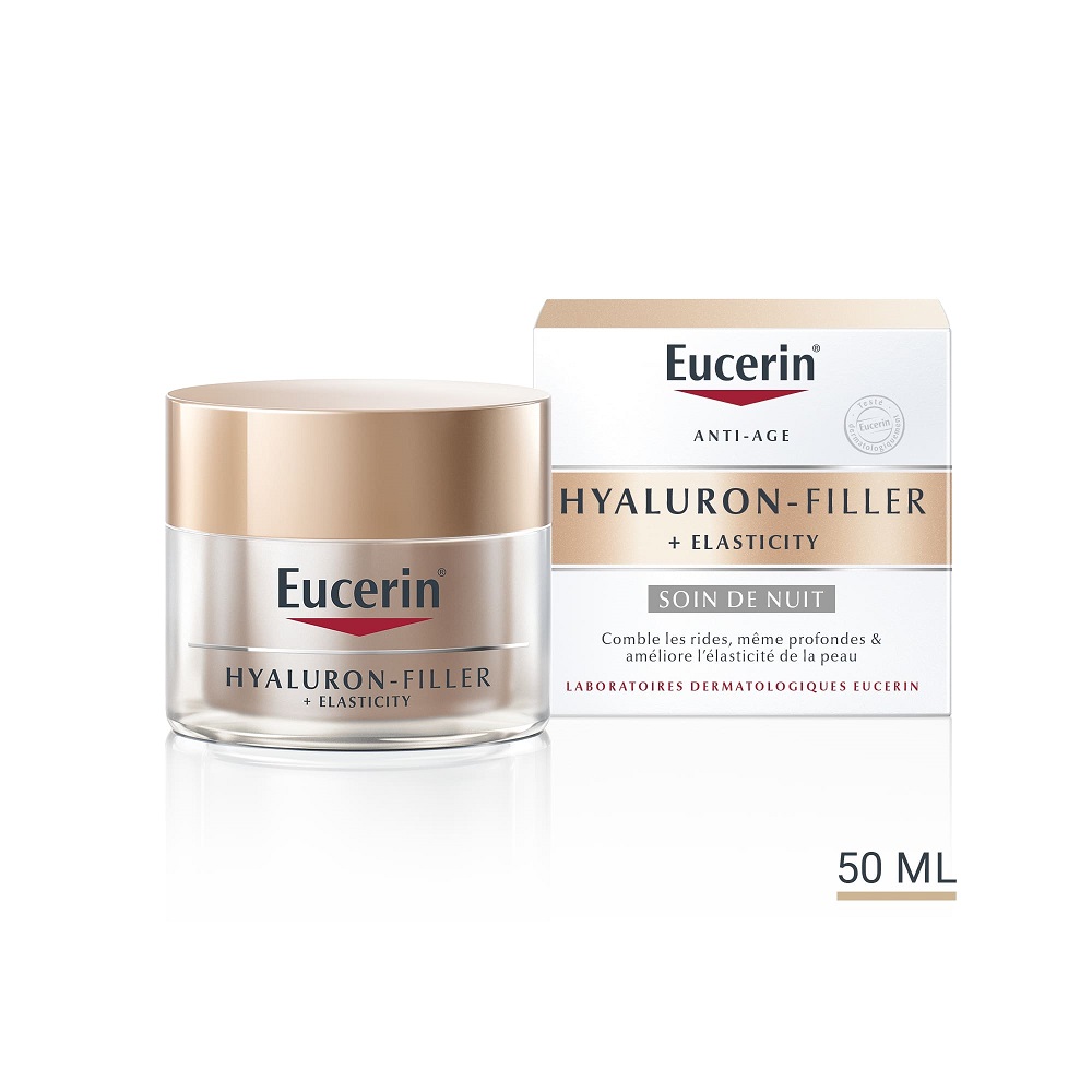 Eucerin Hyaluron-Filler   Elasticity Nachtcrème Anti-Age & Rimpels Pot ...