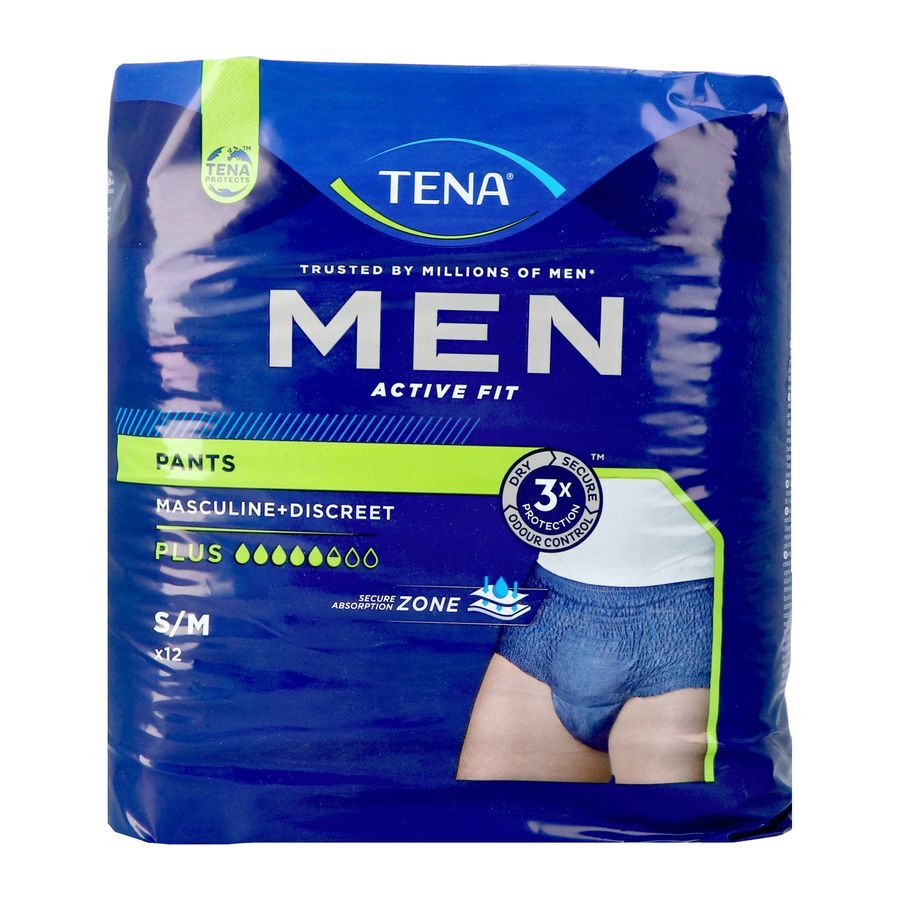 Tena Men Active Fit Pants Plus Blauw S M 12st Kopen Multipharma be Tena Men Active Fit Pants Plus Blauw S M 12st Kopen Multipharma be